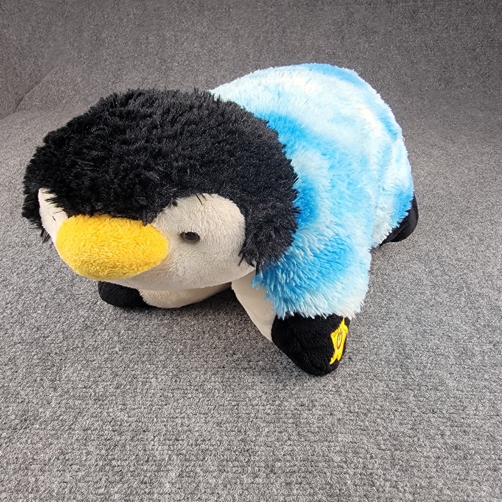 Pillow Pets Glow Pets Blue Penguin Plush Stuffed Animal 16" - No Power Pack